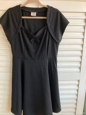 Classic Black Fit-and-Flare Dress